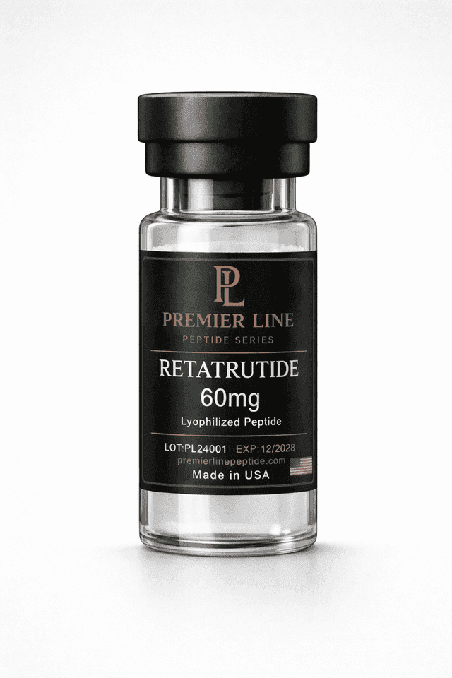 Premier Line Peptides Retatrutide vial